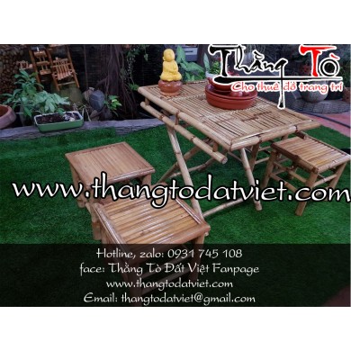 cho thuê bàn ghế tre4